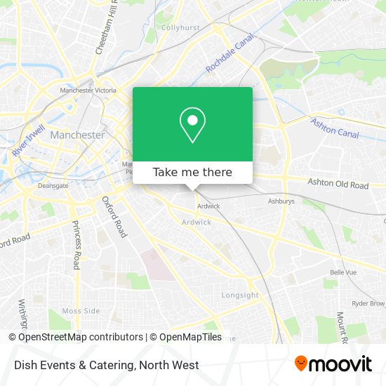 Dish Events & Catering map