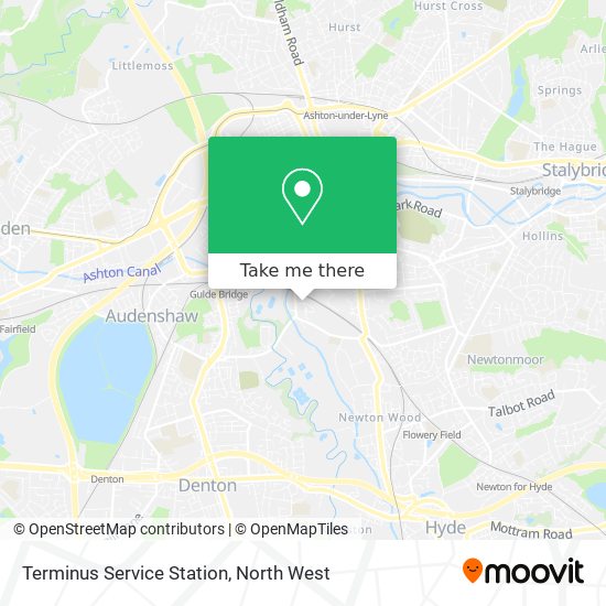 Terminus Service Station map