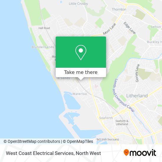 West Coast Electrical Services map