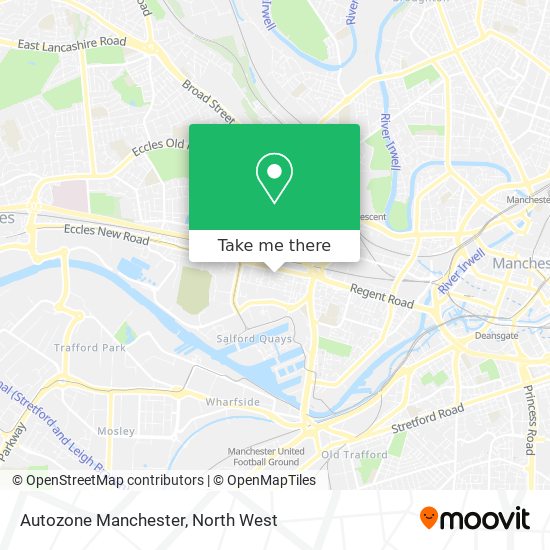 Autozone Manchester map