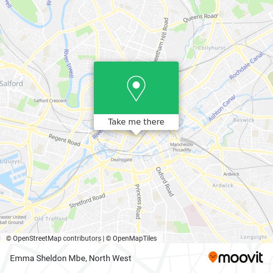 Emma Sheldon Mbe map