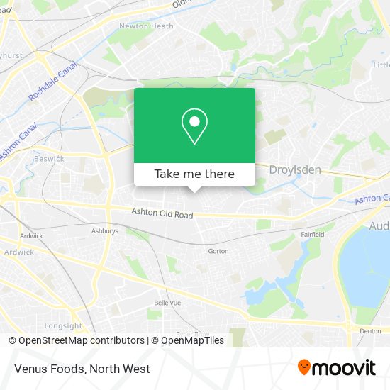 Venus Foods map