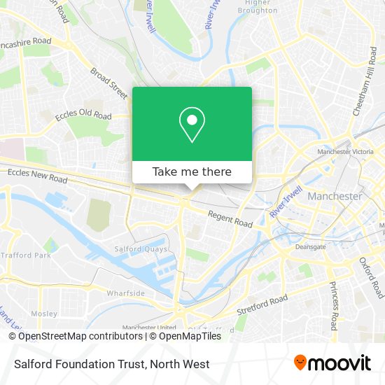 Salford Foundation Trust map