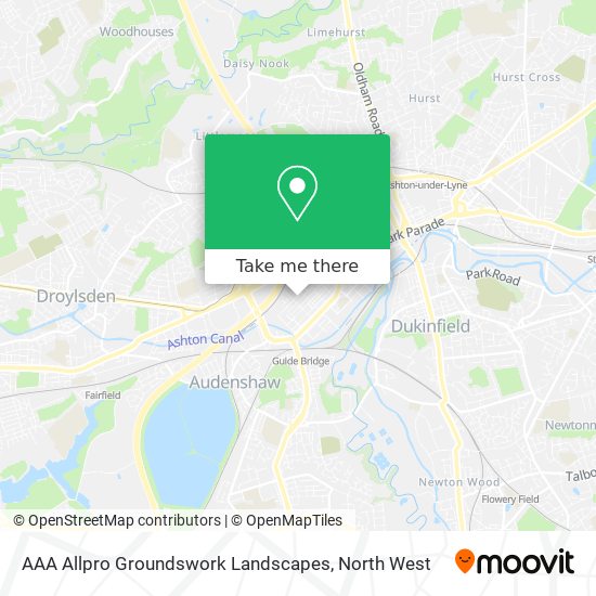 AAA Allpro Groundswork Landscapes map
