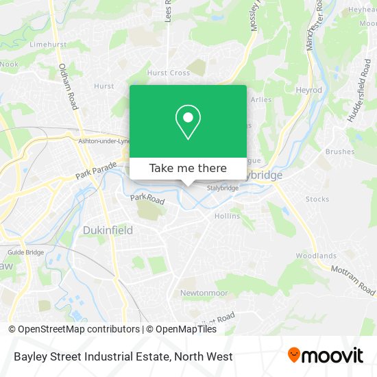 Bayley Street Industrial Estate map