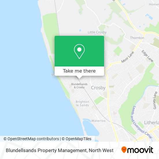 Blundellsands Property Management map
