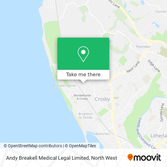 Andy Breakell Medical Legal Limited map