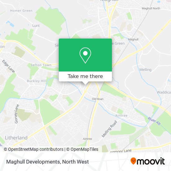 Maghull Developments map