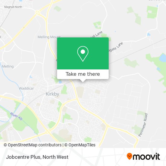 Jobcentre Plus map
