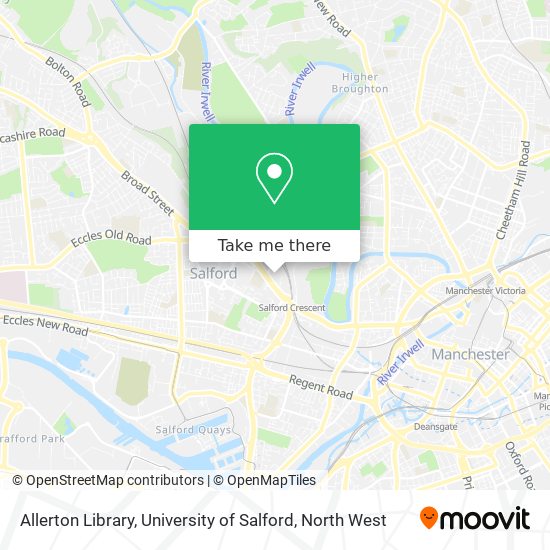 Allerton Library, University of Salford map