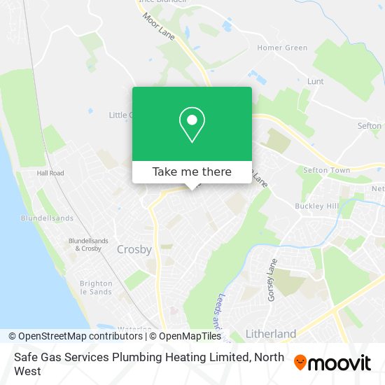 Safe Gas Services Plumbing Heating Limited map