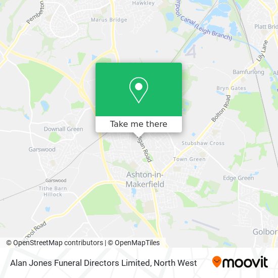 Alan Jones Funeral Directors Limited map