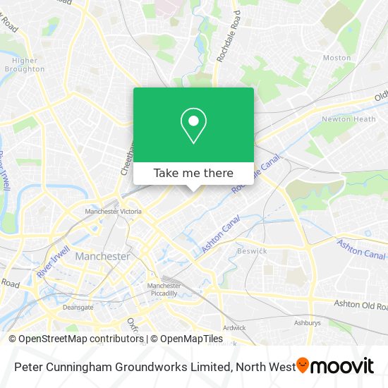 Peter Cunningham Groundworks Limited map