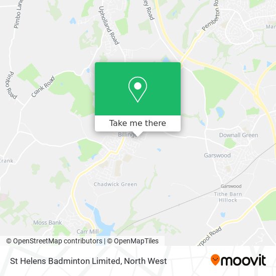 St Helens Badminton Limited map