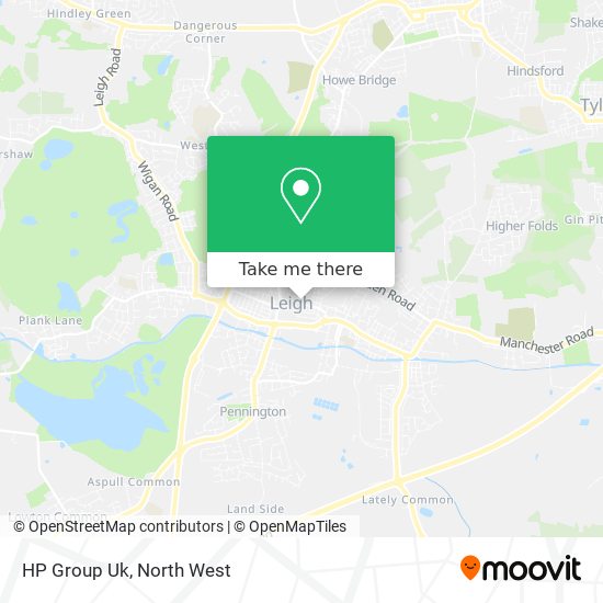 HP Group Uk map