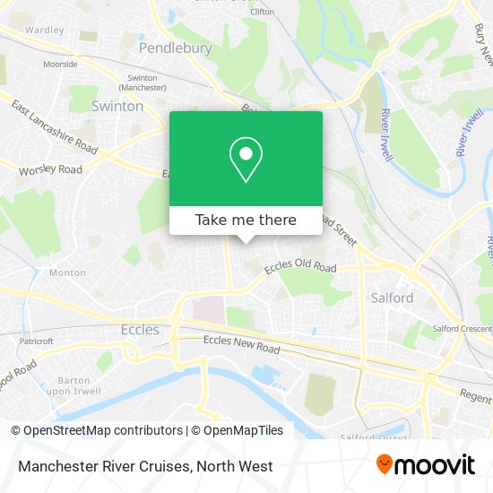 Manchester River Cruises map