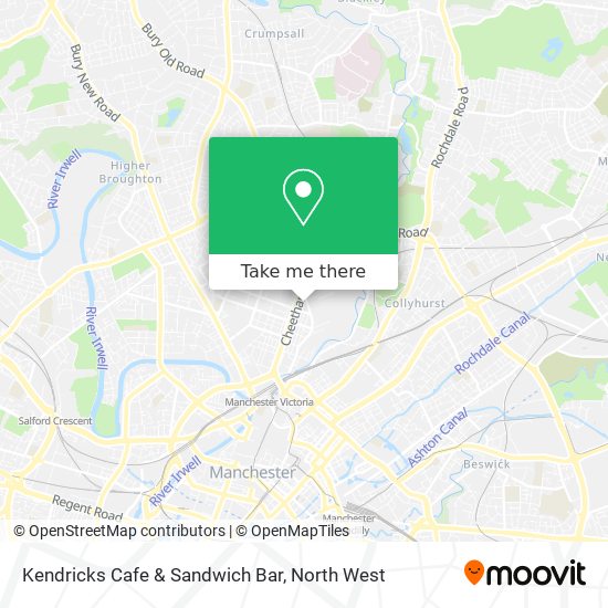 Kendricks Cafe & Sandwich Bar map
