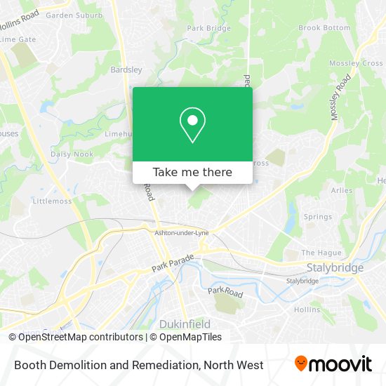 Booth Demolition and Remediation map