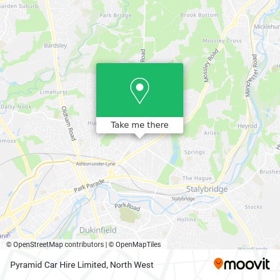 Pyramid Car Hire Limited map
