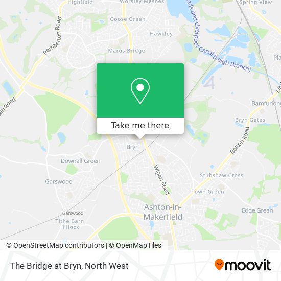 The Bridge at Bryn map