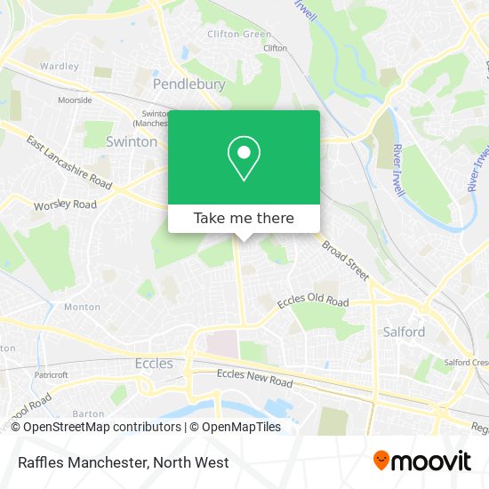 Raffles Manchester map
