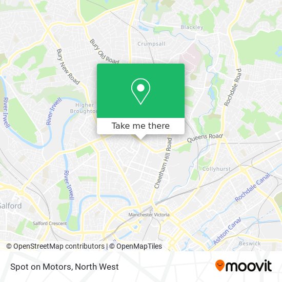 Spot on Motors map