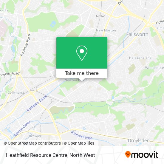 Heathfield Resource Centre map