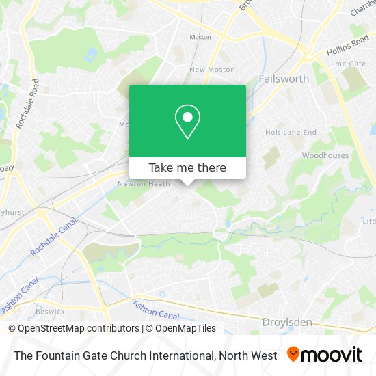 The Fountain Gate Church International map