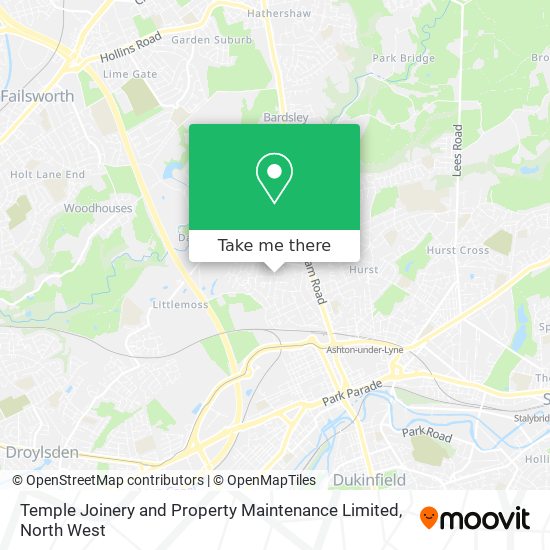 Temple Joinery and Property Maintenance Limited map