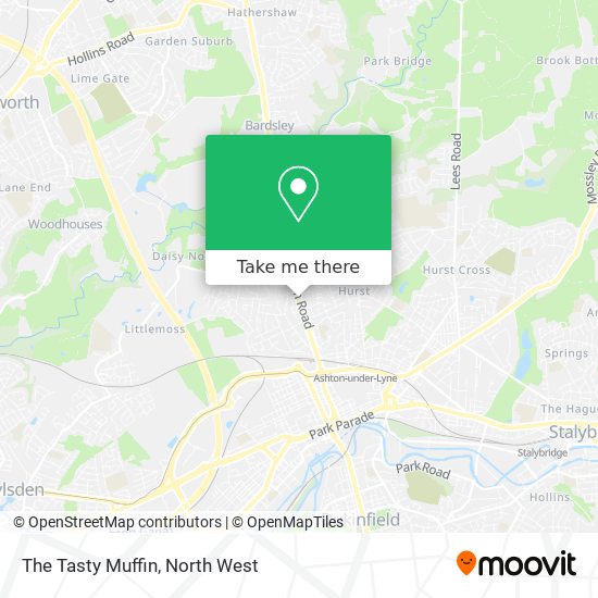 The Tasty Muffin map