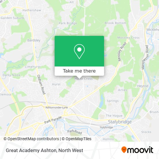Great Academy Ashton map