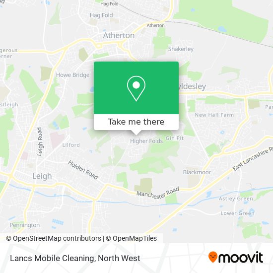 Lancs Mobile Cleaning map