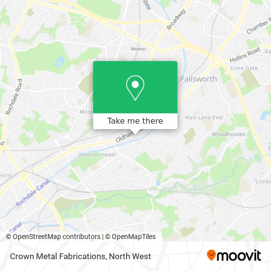 Crown Metal Fabrications map
