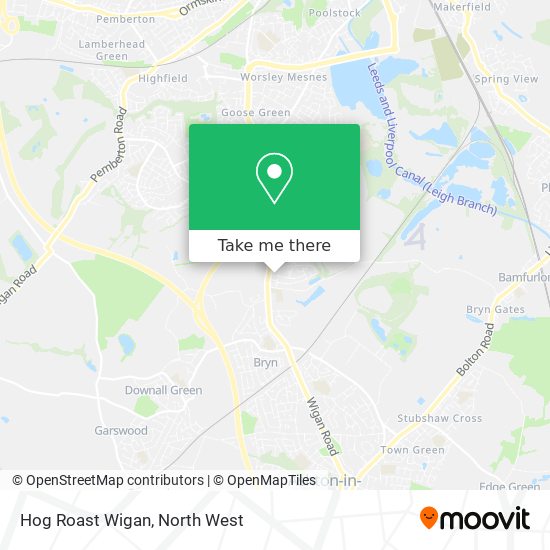 Hog Roast Wigan map