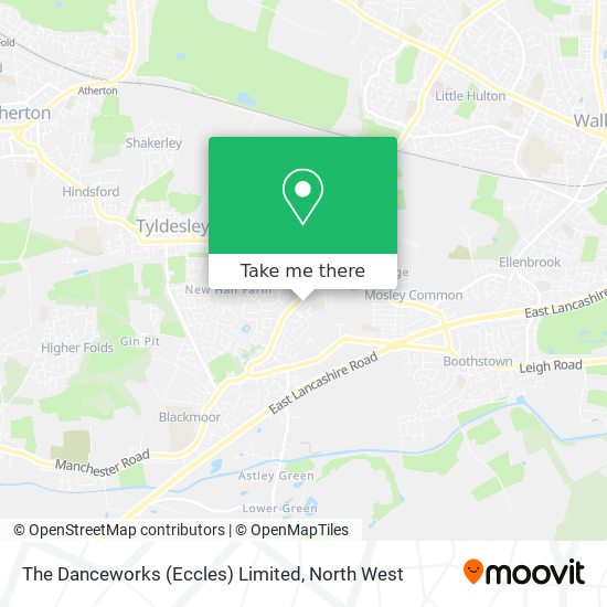 The Danceworks (Eccles) Limited map