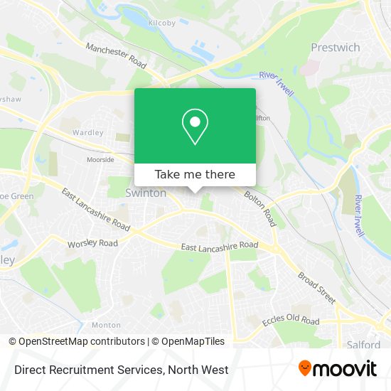 Direct Recruitment Services map
