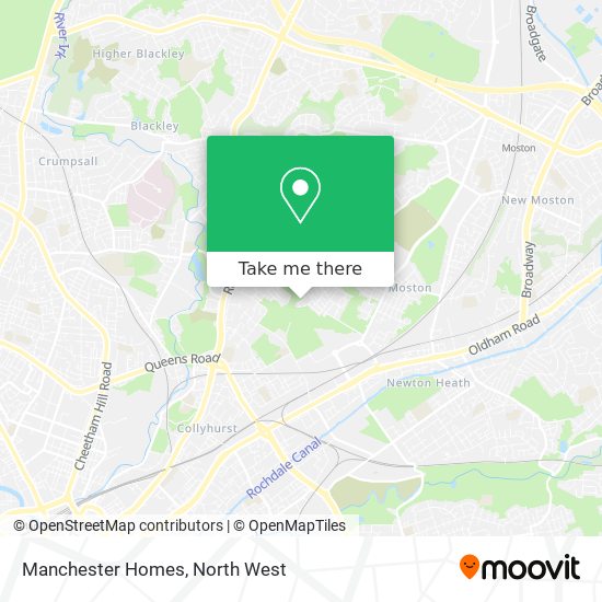 Manchester Homes map