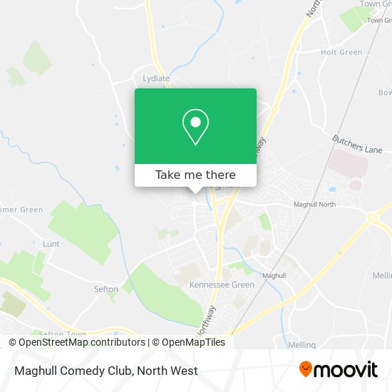 Maghull Comedy Club map