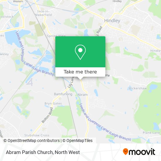 Abram Parish Church map