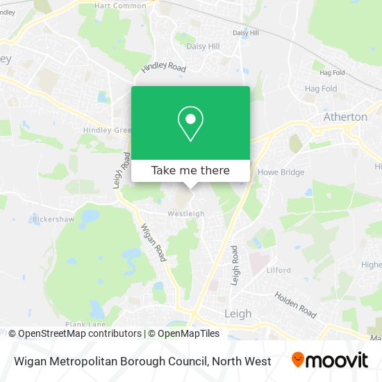 Wigan Metropolitan Borough Council map