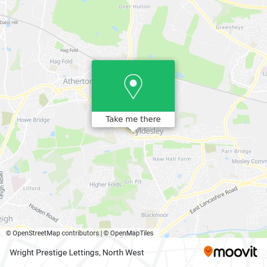 Wright Prestige Lettings map
