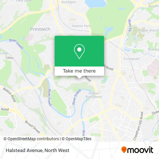 Halstead Avenue map