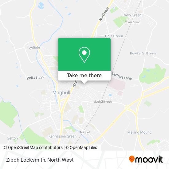 Ziboh Locksmith map