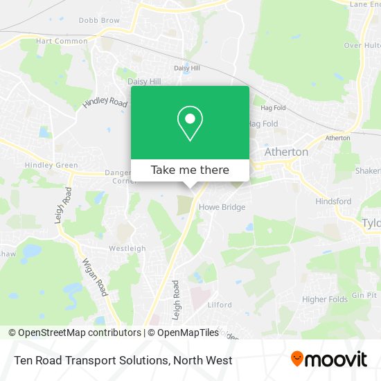 Ten Road Transport Solutions map