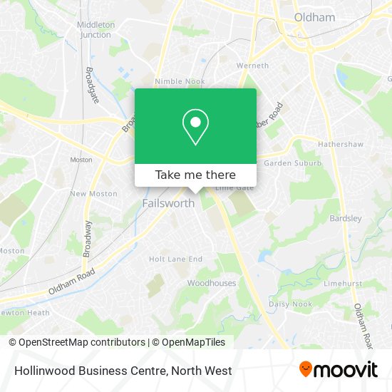 Hollinwood Business Centre map