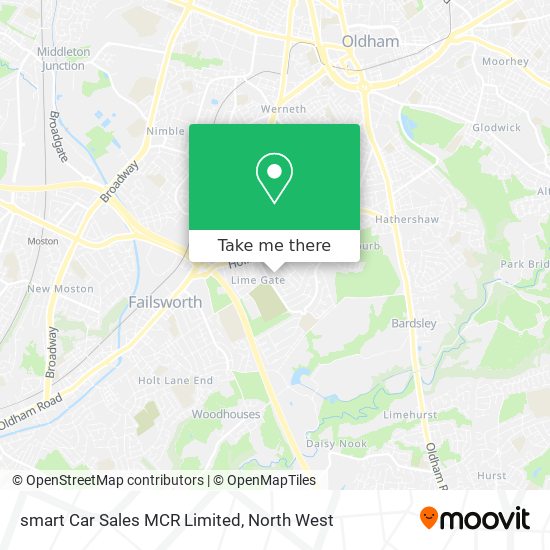 smart Car Sales MCR Limited map