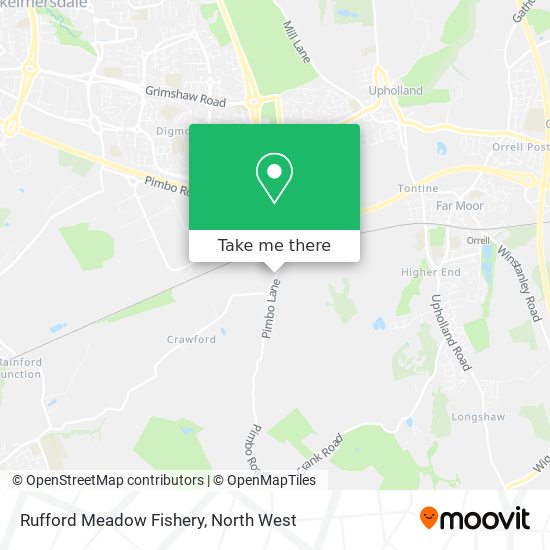 Rufford Meadow Fishery map