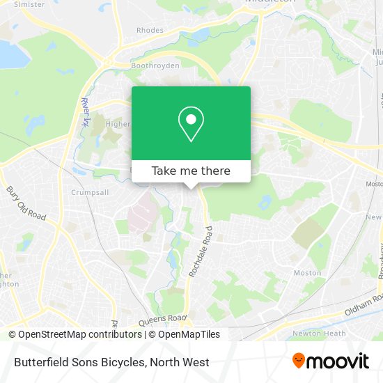 Butterfield Sons Bicycles map