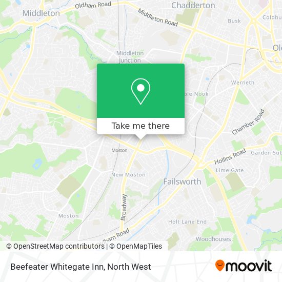 Beefeater Whitegate Inn map
