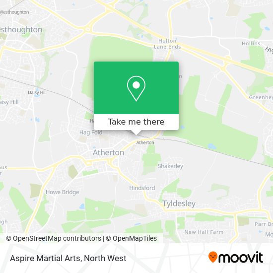 Aspire Martial Arts map